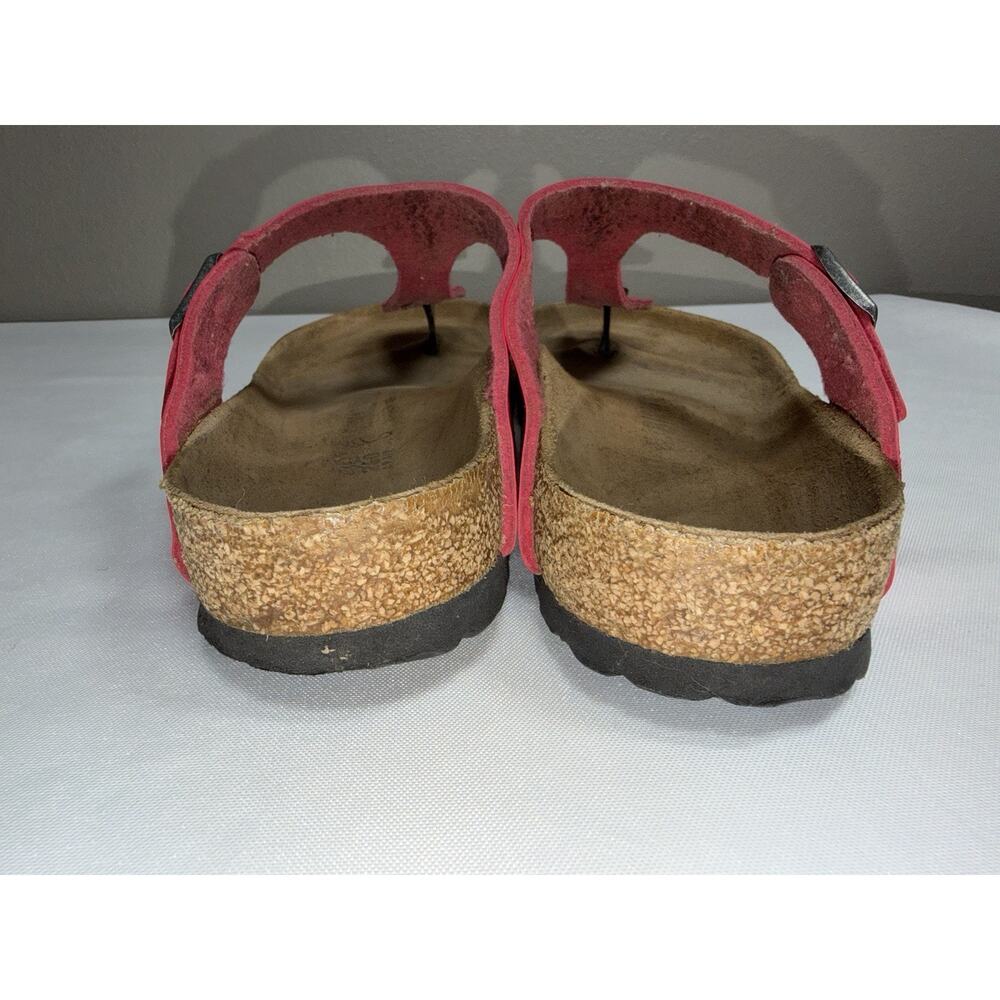 Birkenstock Women’s Gizeh Thong Sandals Cork Footbed Pink Size 9 EU 40 - Picture 6 of 14